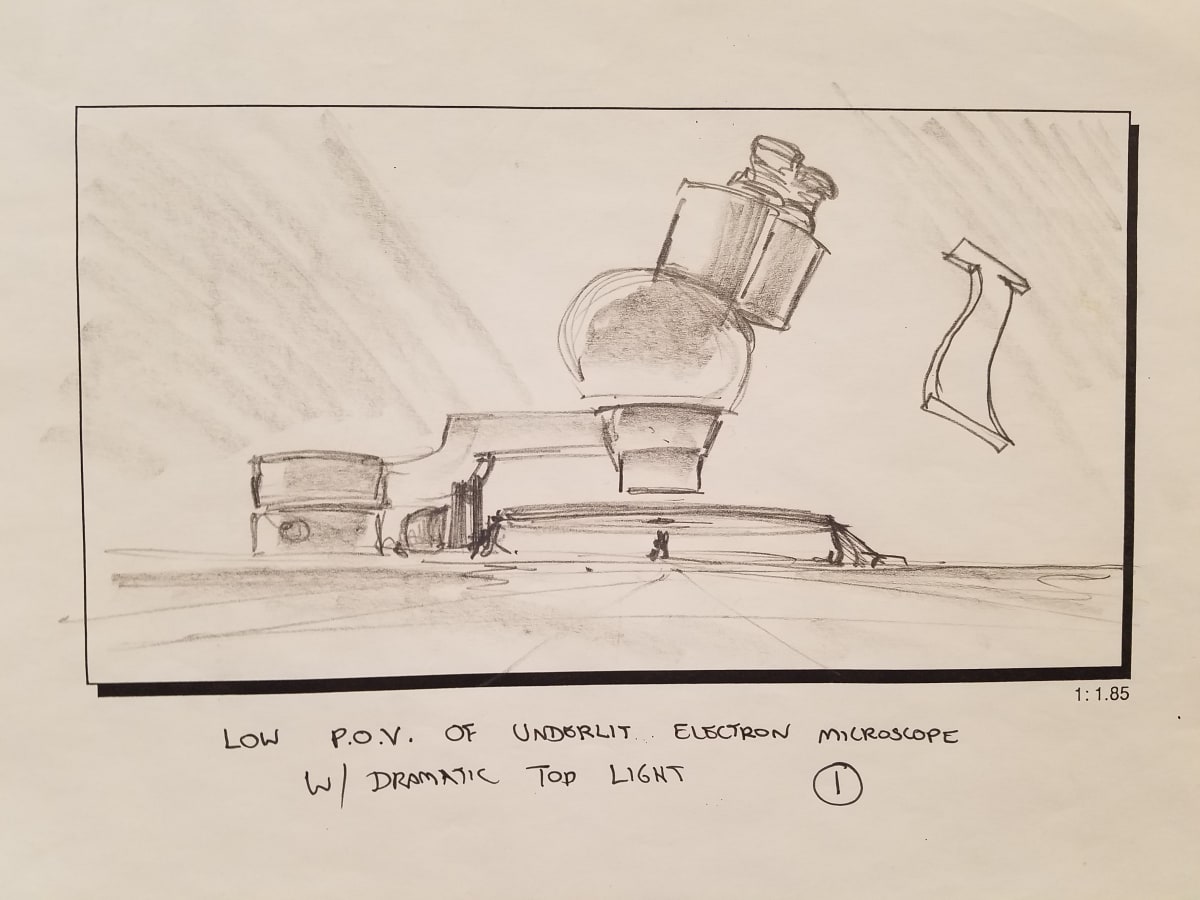 Jurassic Park Teaser Trailer Storyboard, Lab Study 1 - 7 by John Alvin, Image 7.