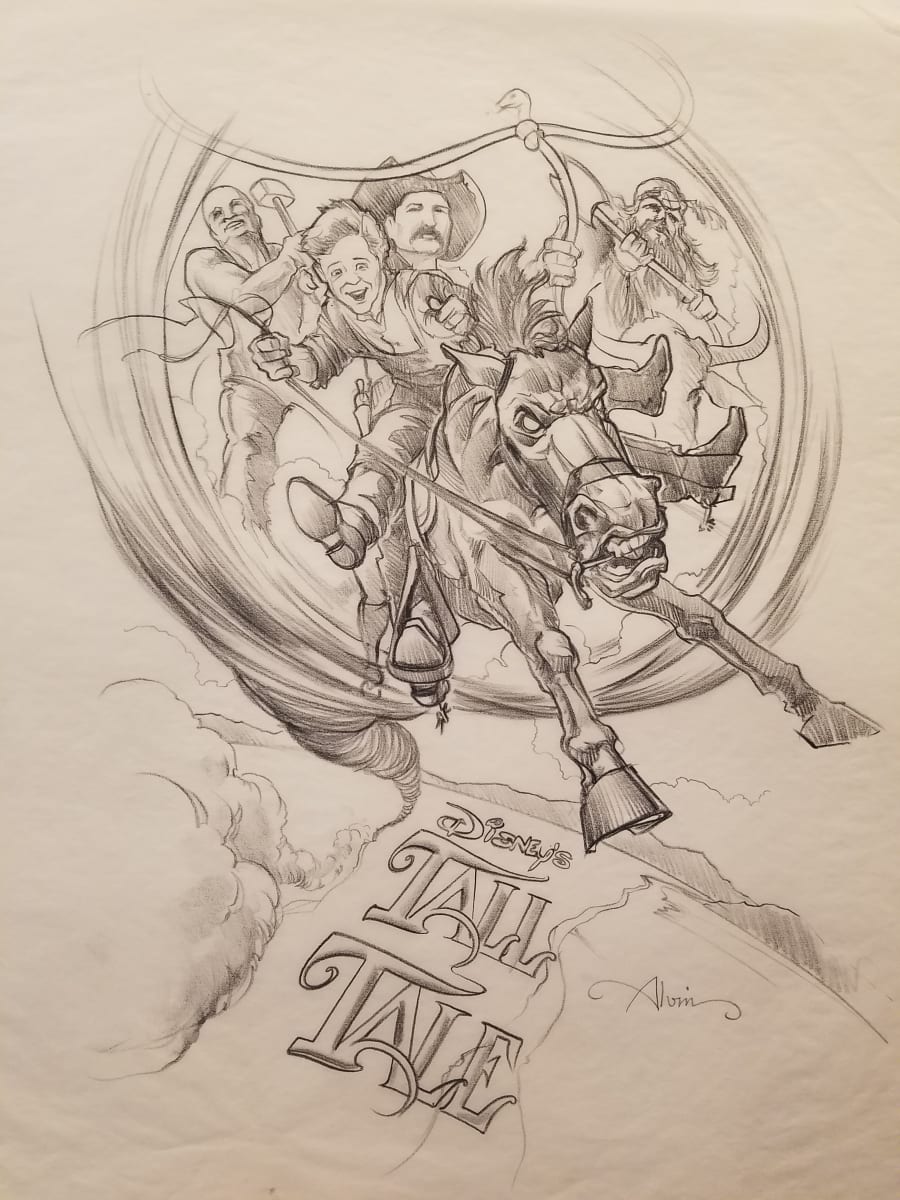Tall Tale Poster Concept Art, Boy & Men, Image 1.