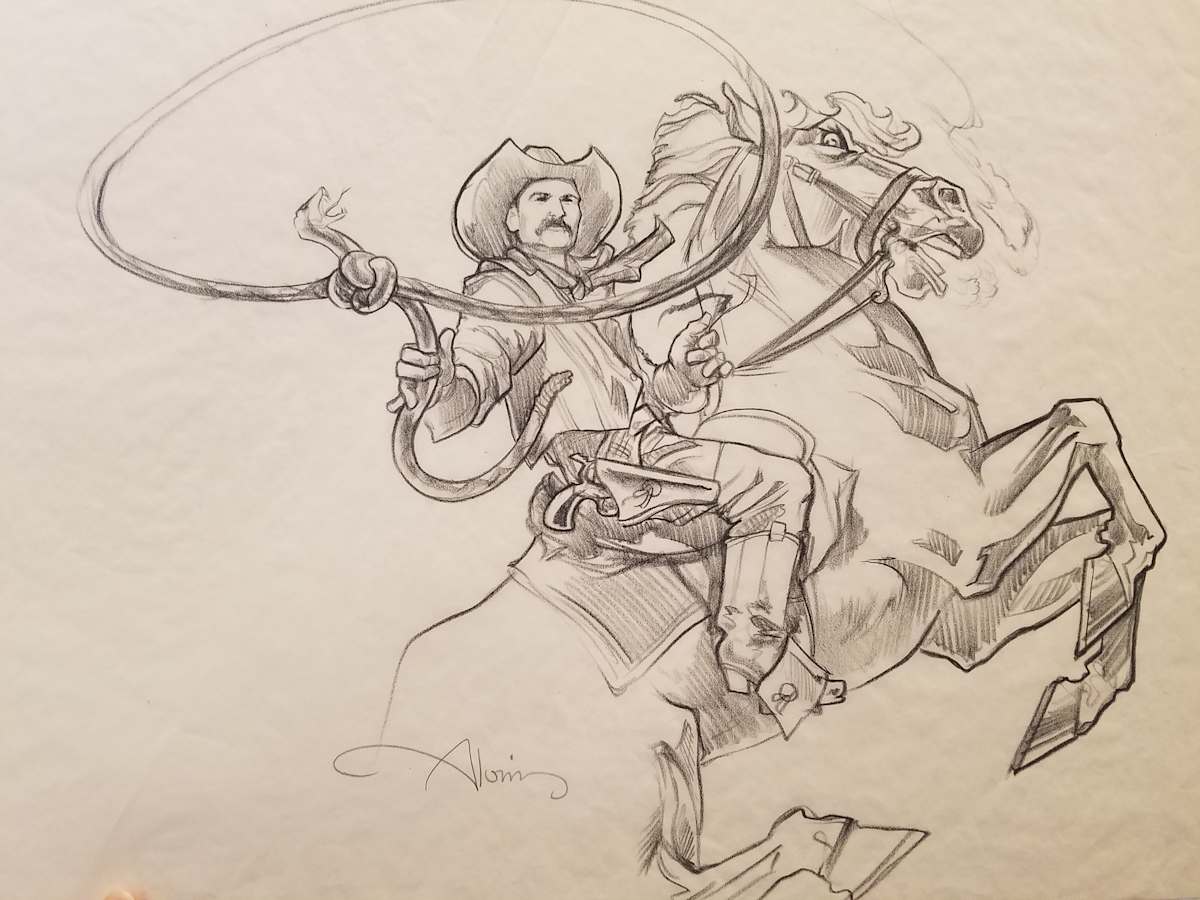 Tall Tale Poster Concept Art, Pecos Bill 