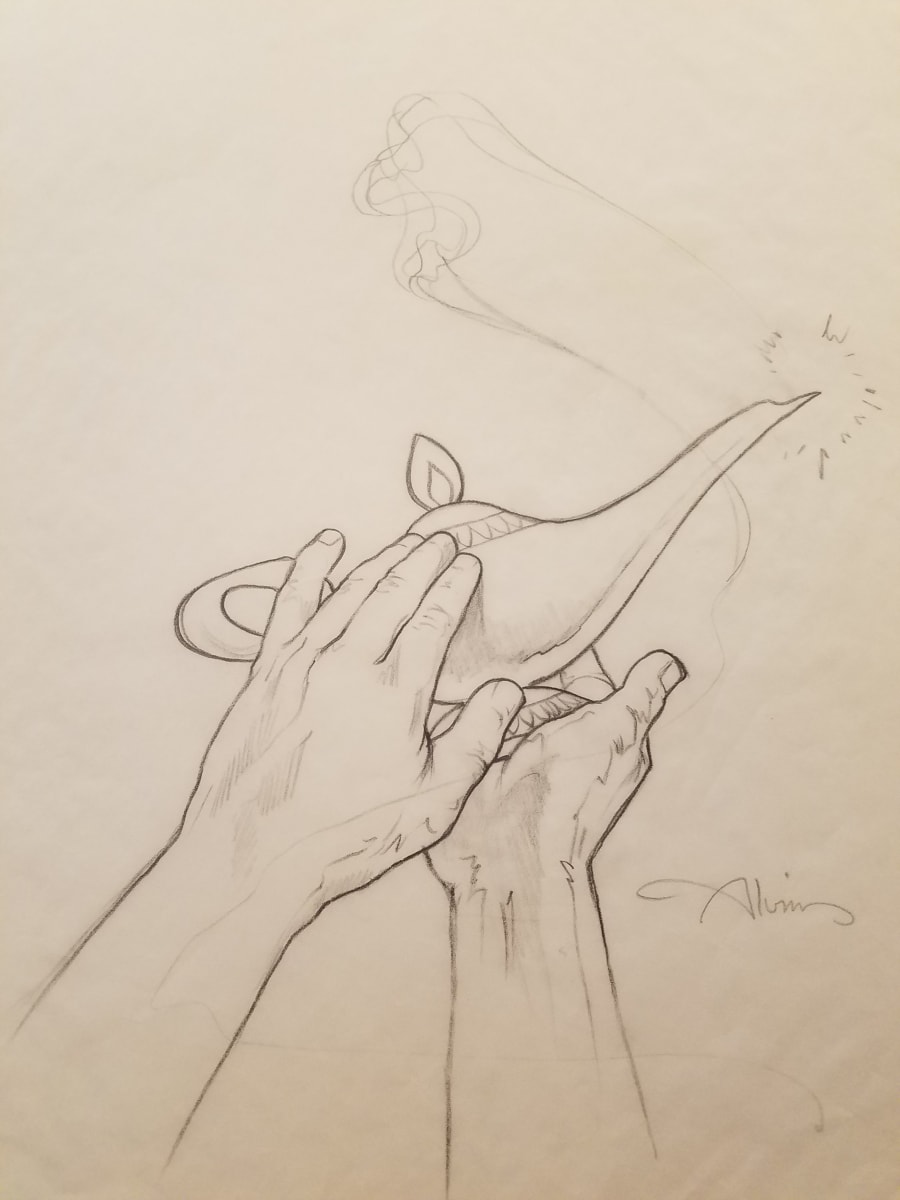 Aladdin Poster Concept, Left Hand, Image 1.