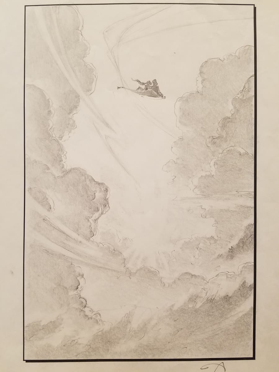 Aladdin Poster Concept, Couple Flying, Image 1.