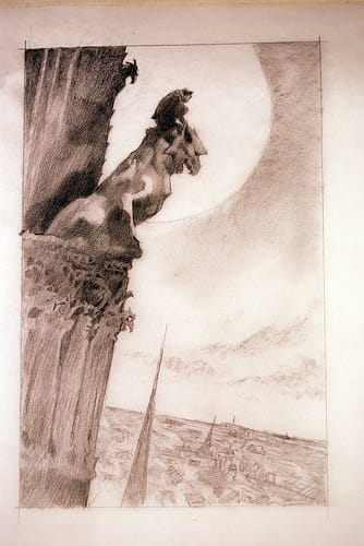 The Hunchback of Notre Dame Poster Concept, Gargoyle by John Alvin, Image 1.