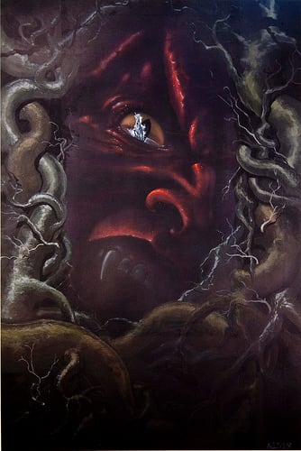 Legend Color Comp, Unicorn and Darkness by John Alvin, Image 1.