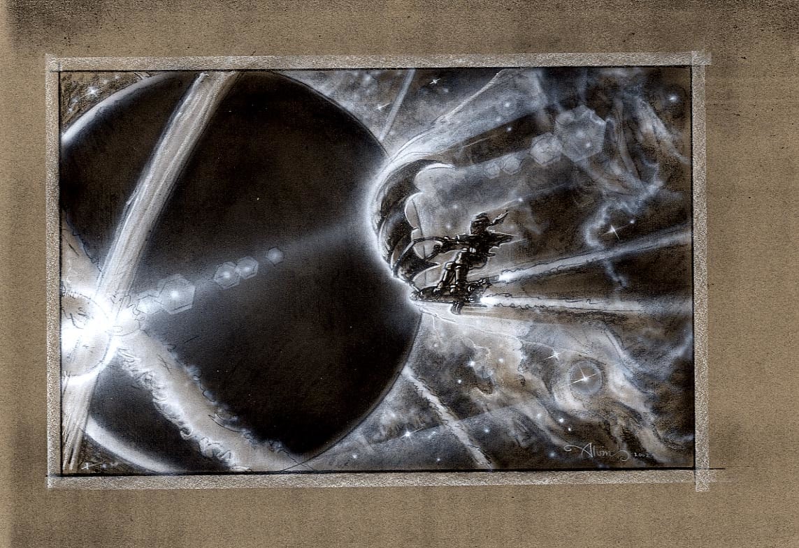 Treasure Planet Concept Art Solar Sailing by John Alvin, Image 1.