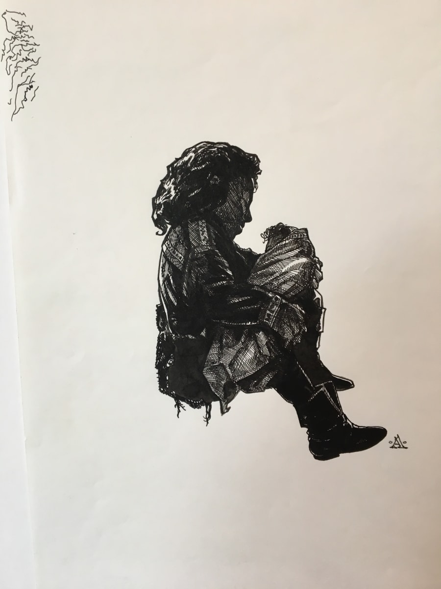 Willow in Pen, Holding Elora by John Alvin, Image 1.