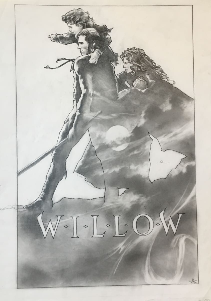 Willow Poster Concept, Close to Final, Lightened Silhouette by John Alvin, Image 1.