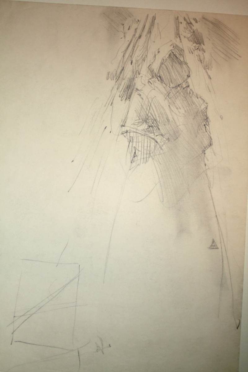 Star Wars Revenge of the Jedi Poster Concept, Jedi Cloak Rough Sketch by John Alvin, Image 1.