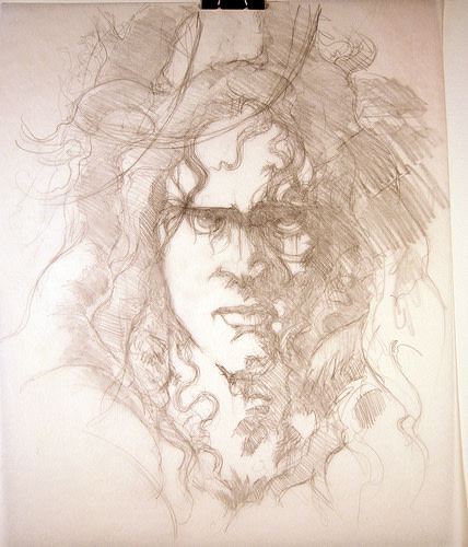 Tarzan Poster Concept Dark Portrait in Trees Sketch by John Alvin 