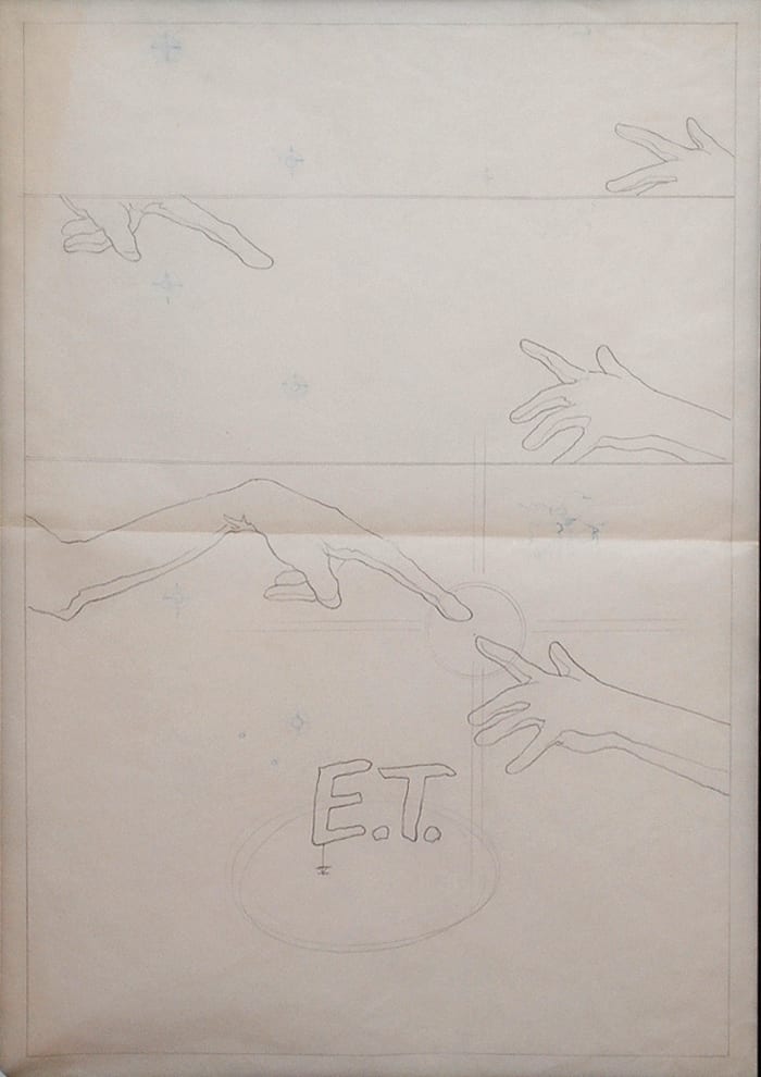 E.T. the Extra-Terrestrial Poster Concept Art, Presentation by John Alvin, Image 1.