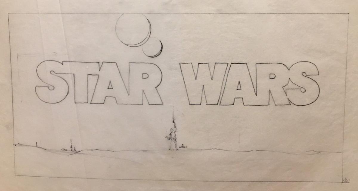 Star Wars 10th Anniversary Poster Clean Layout Concept by John Alvin, Image 1.