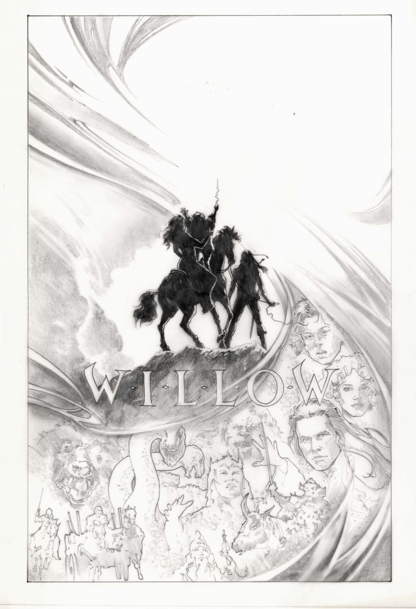 Willow Poster Concept, Collage Below by John Alvin, Image 1.