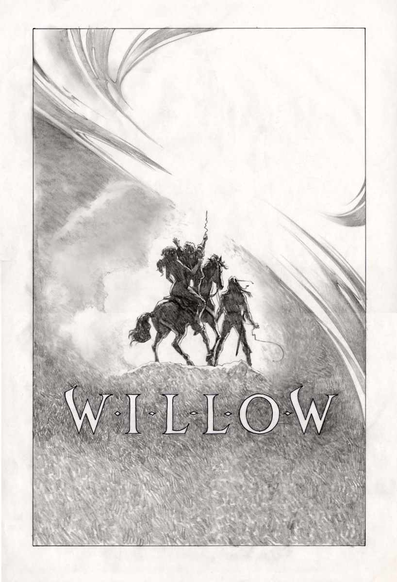 Willow Poster Concept, Three Back Silhouette by John Alvin, Image 1.