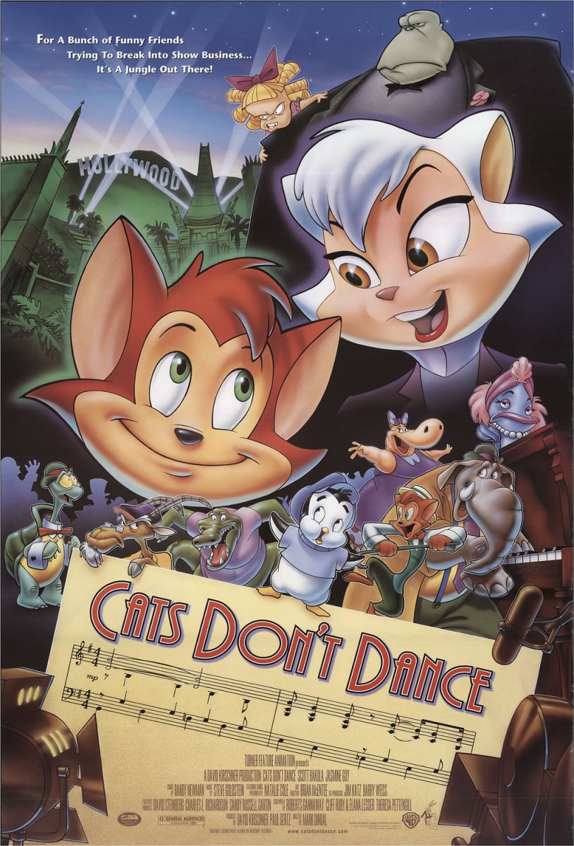 Cats Don't Dance Theatrical Release Poster by John Alvin, Image 1.