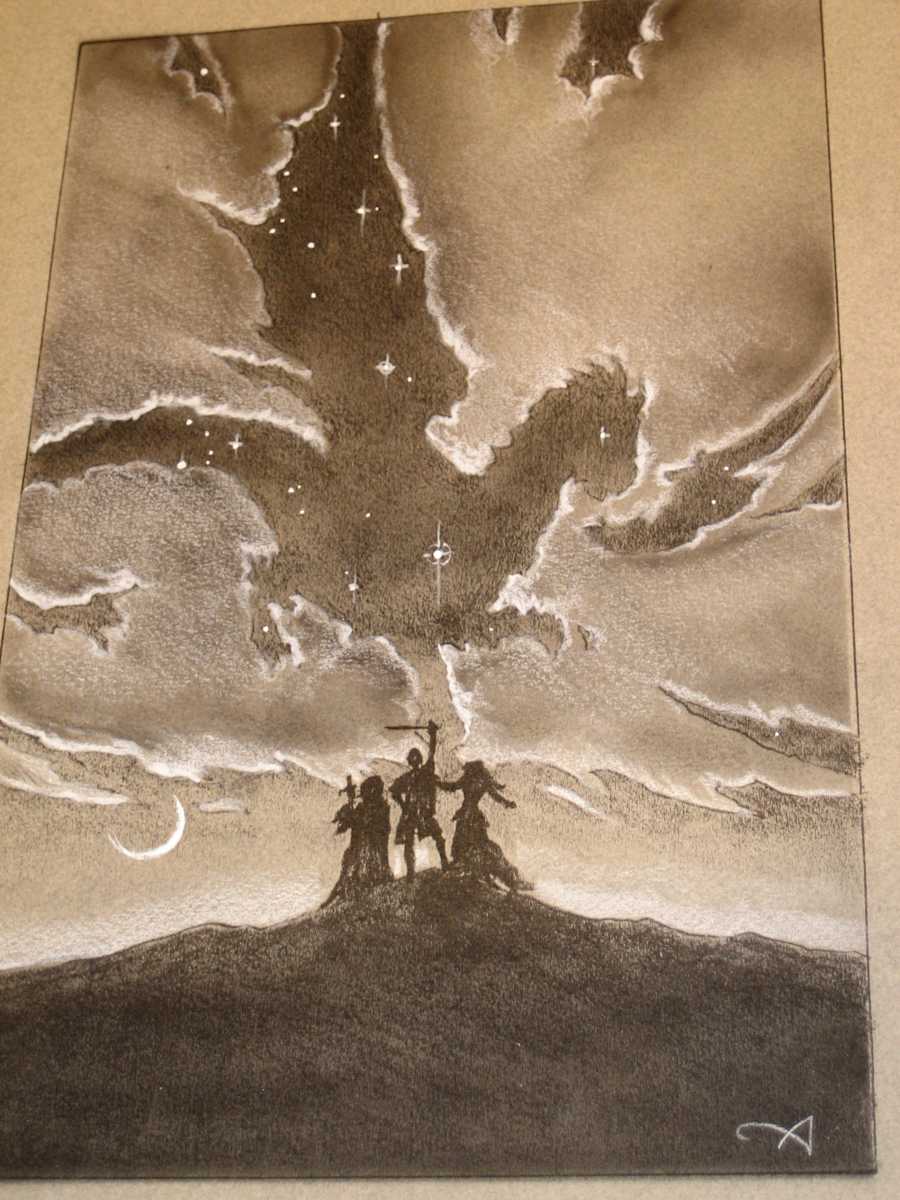 Dragonheart Poster Concept Art, Sky Dragon by John Alvin, Image 1.