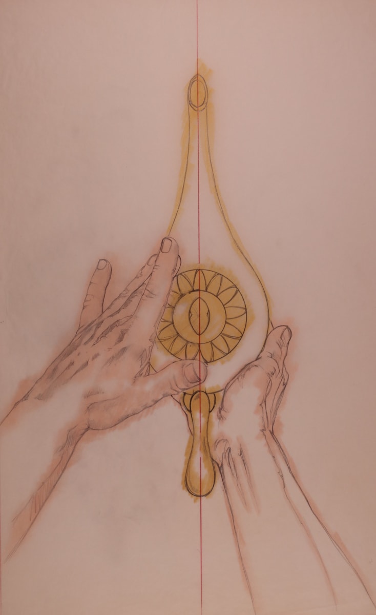 Aladdin Transfer Drawing for Alternative One Sheet by John Alvin, Image 2.