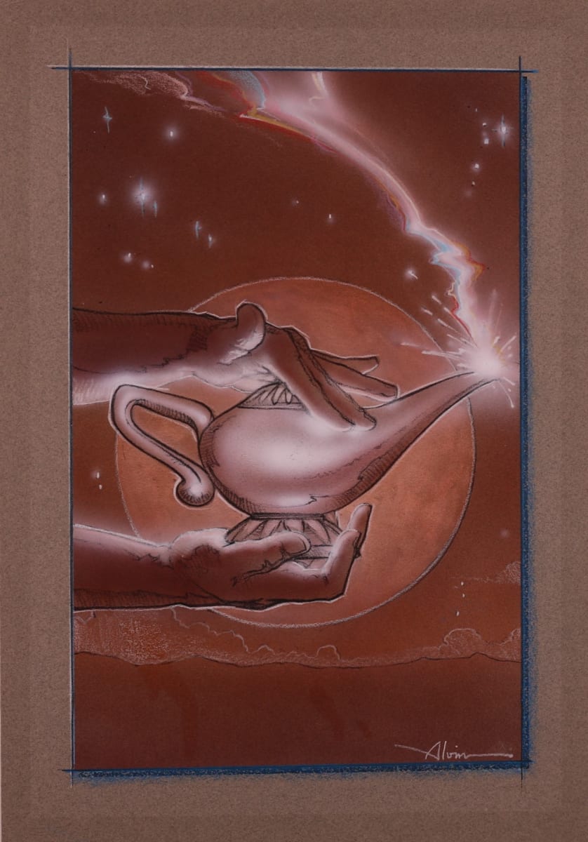 Aladdin Poster Concept Comp, Sepia by John Alvin, Image 2.