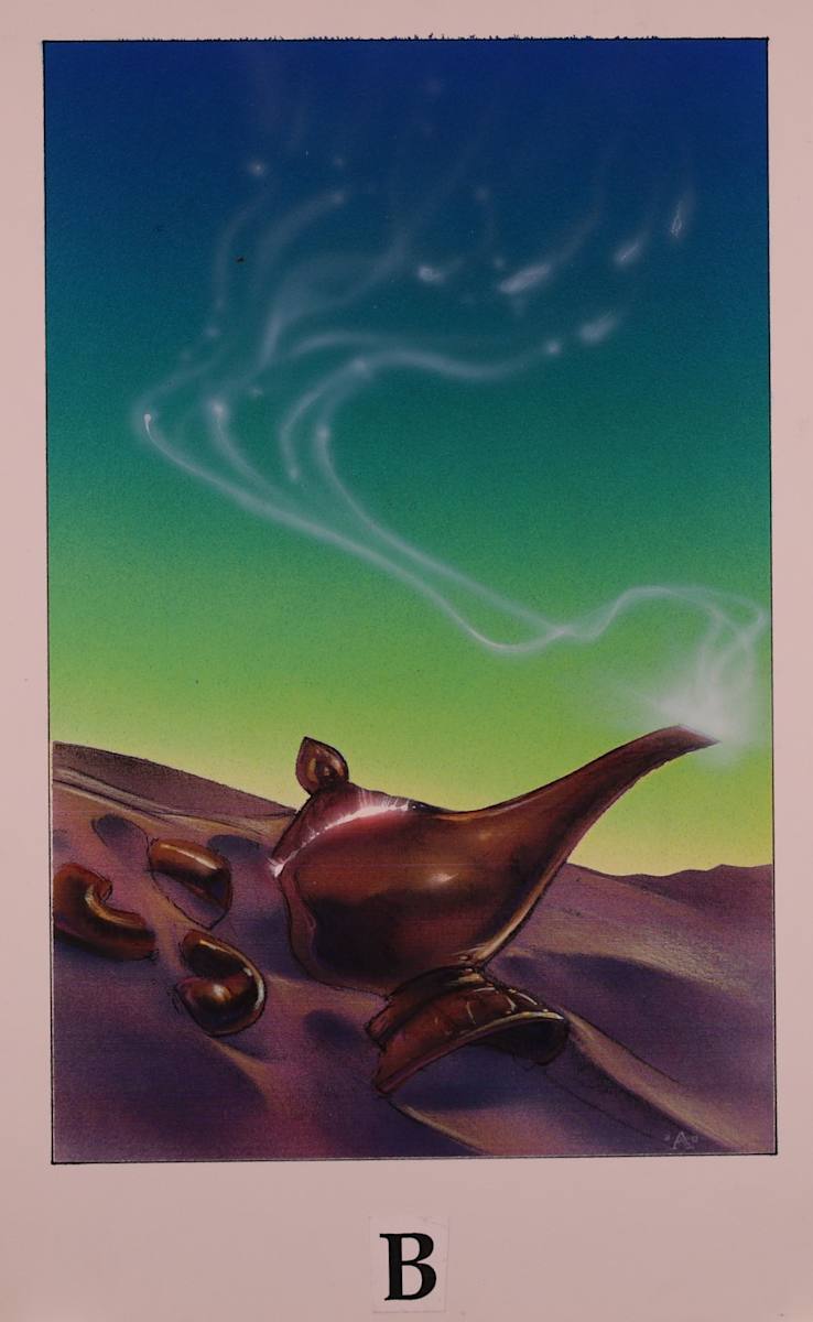 Aladdin Poster Color Concept Lamp B by John Alvin 