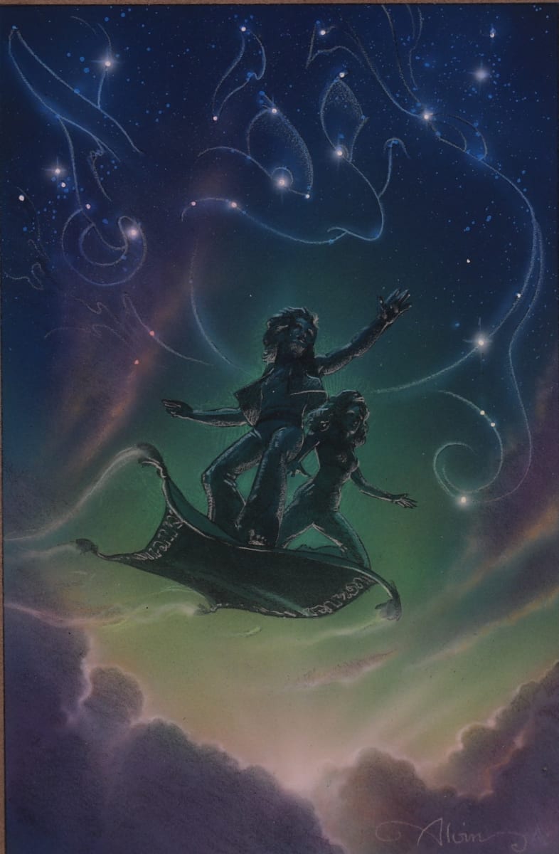 Aladdin Poster Color Concept Aladdin and Jasmine Close to International Key Art by John Alvin, Image 2.