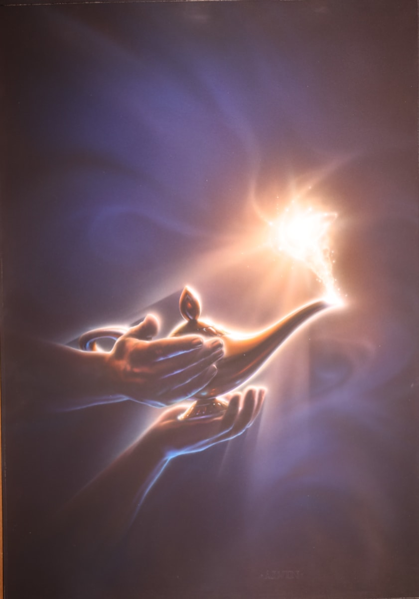 Aladdin Key Art, Used for Final Poster by John Alvin, Image 2.