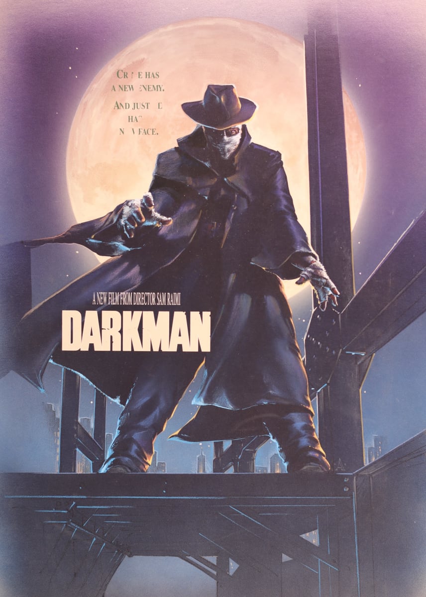 Darkman Color Comp, Girders: Custom Rub-Down Lettering by John Alvin 