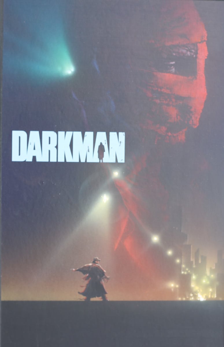 Darkman Color Comp, Red Bandaged: Custom Rub-Down Lettering by John Alvin, Image 2.