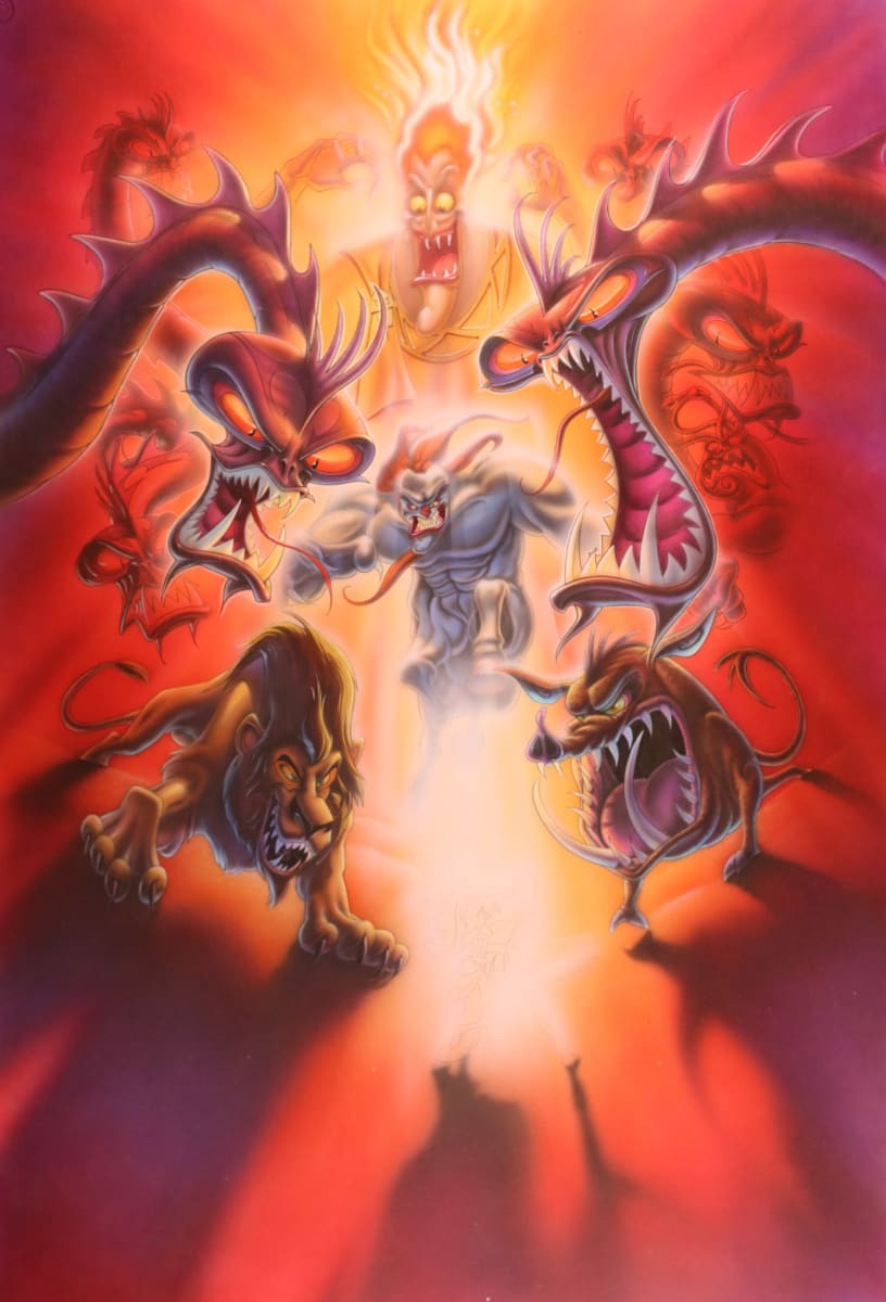Hercules Unfinished Final Art for One Sheet (Not used) by John Alvin 