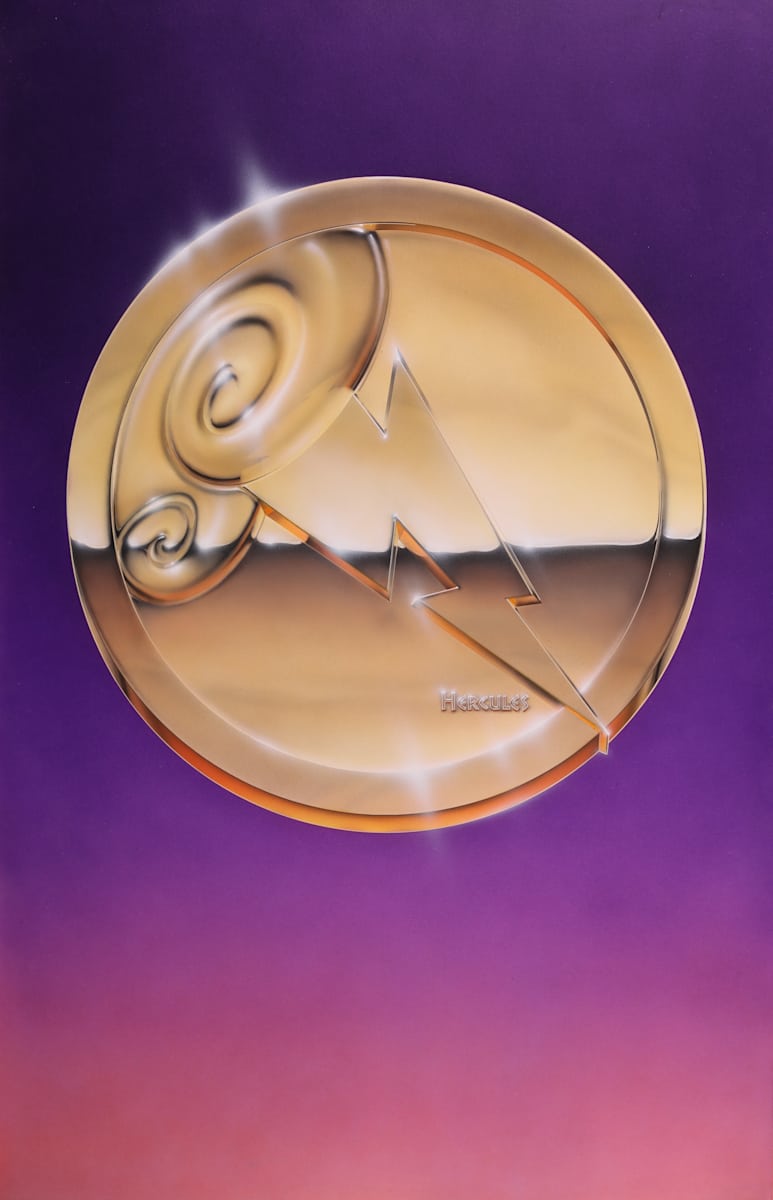 Hercules Poster Color Comp, Final Art for Unused Teaser by John Alvin, Image 2.