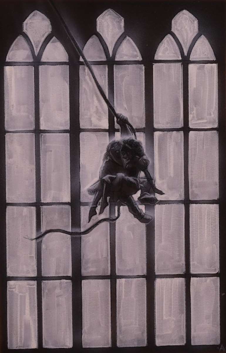 The Hunchback of Notre Dame Poster Concept, Quasimodo and Esmeralda by John Alvin, Image 2.