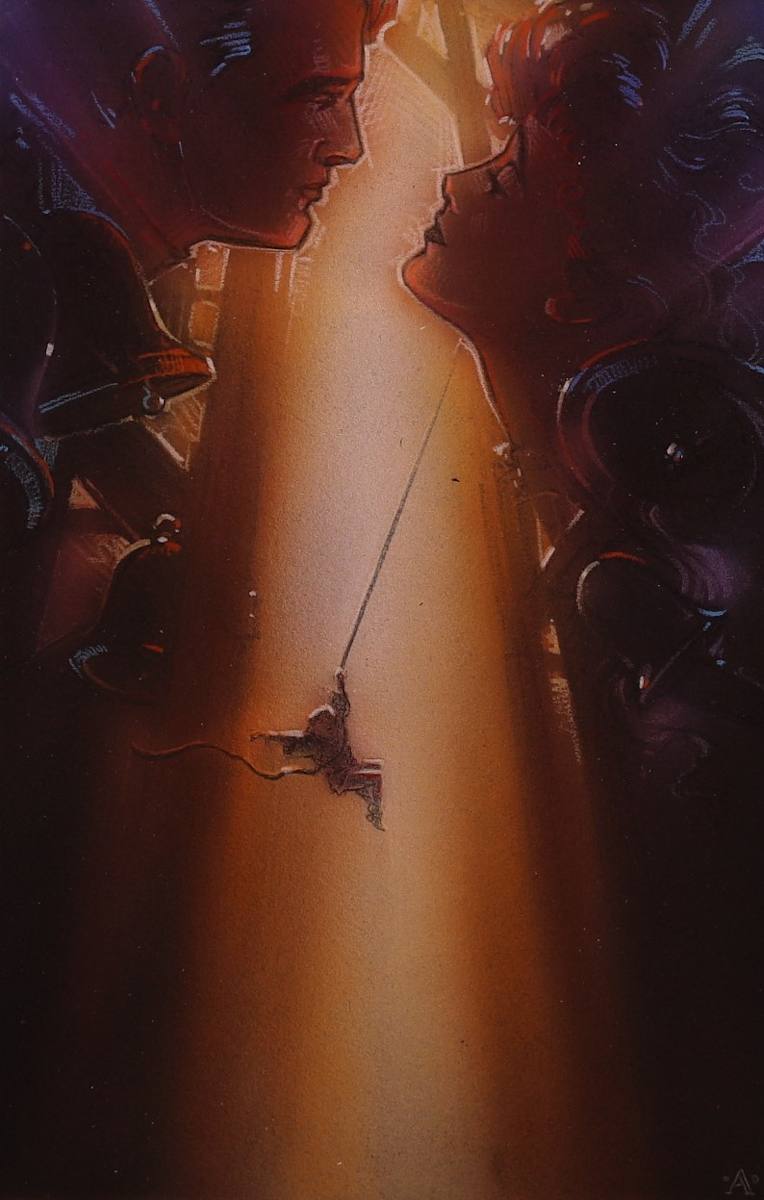 The Hunchback of Notre Dame Poster Color Concept, Quasimodo Swinging by John Alvin, Image 2.