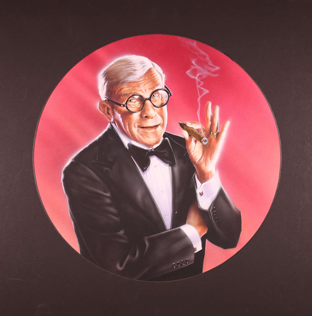 George Burns Danbury Mint Plate Art by John Alvin, Image 2.