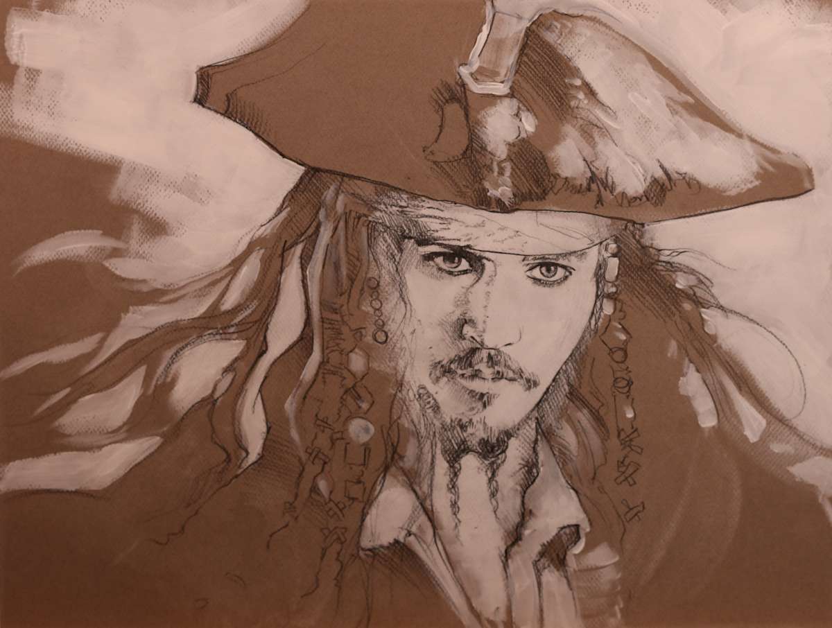 Pirates of the Caribbean Sparrow Limited Edition Concept by John Alvin, Image 2.