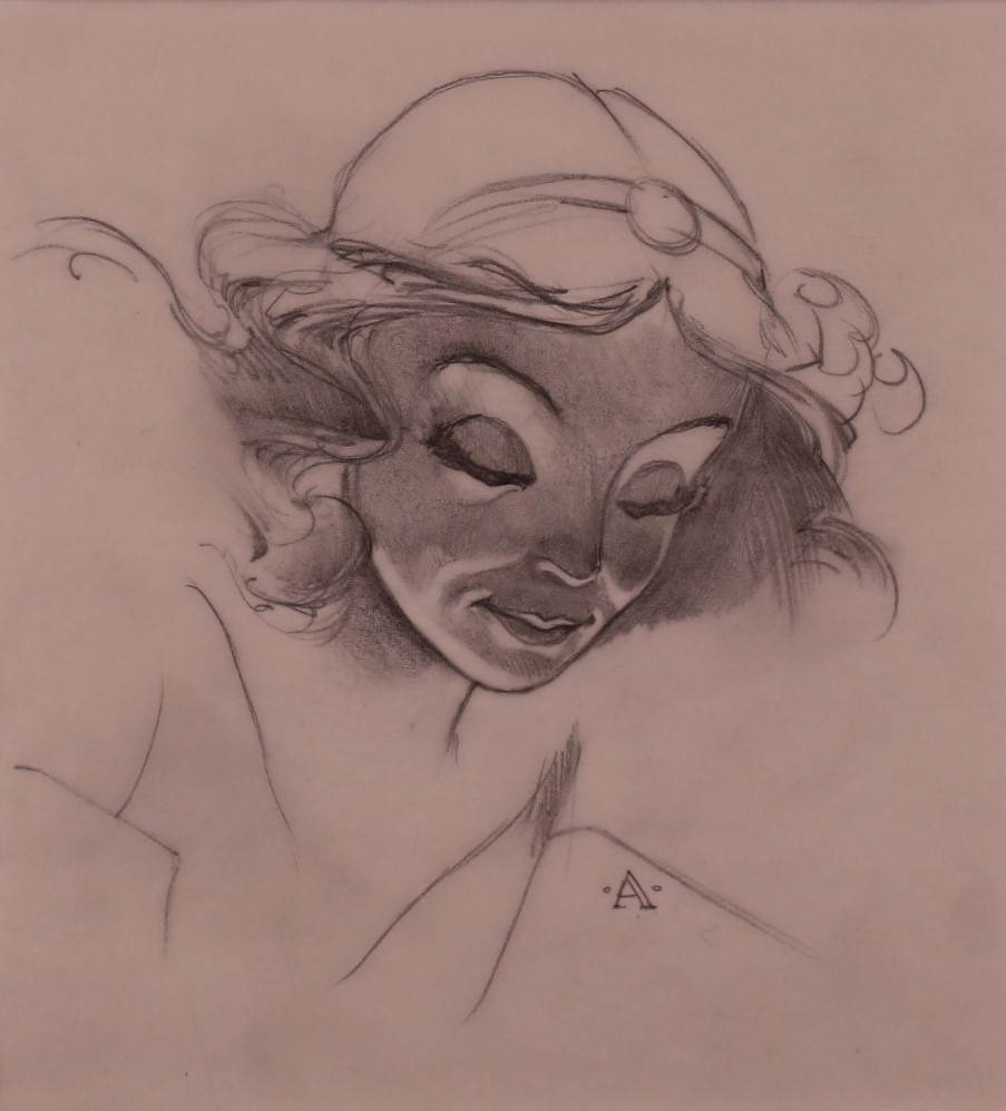 Pinocchio Rerelease Poster Concept, Blue Fairy Face by John Alvin, Image 2.