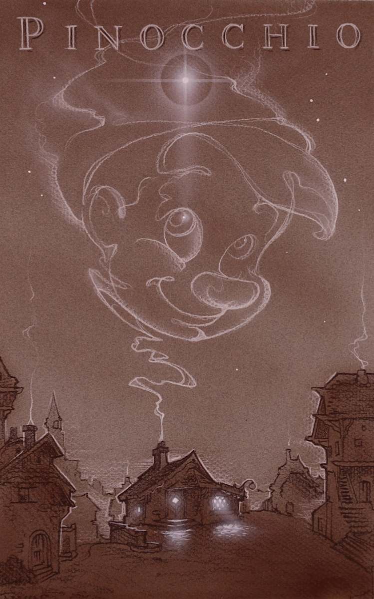 Pinocchio Rerelease Poster Concept, Smoke by John Alvin 