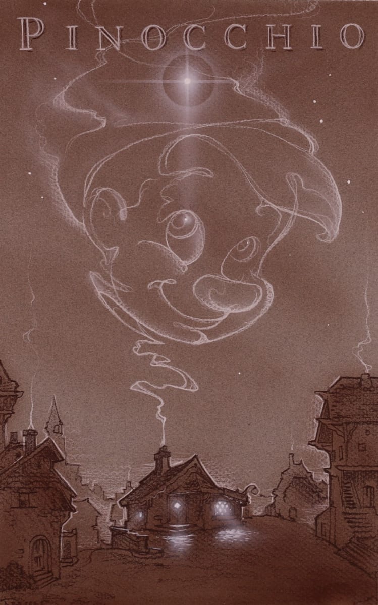Pinocchio Rerelease Poster Concept, Smoke by John Alvin, Image 2.