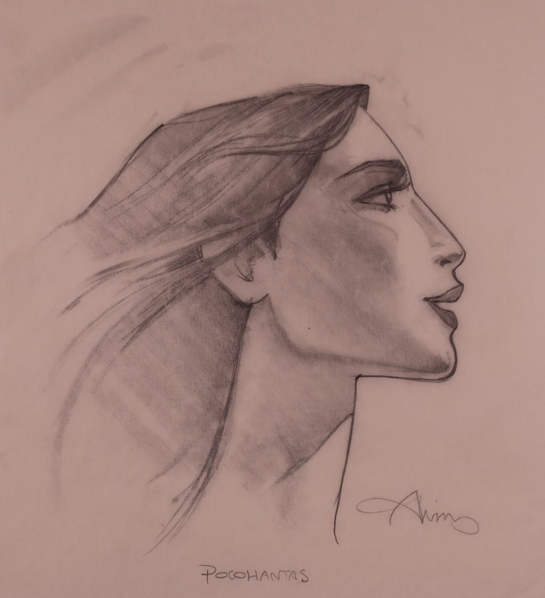 Pocahontas Advance Poster Concept Art Pocahontas by John Alvin, Image 2.
