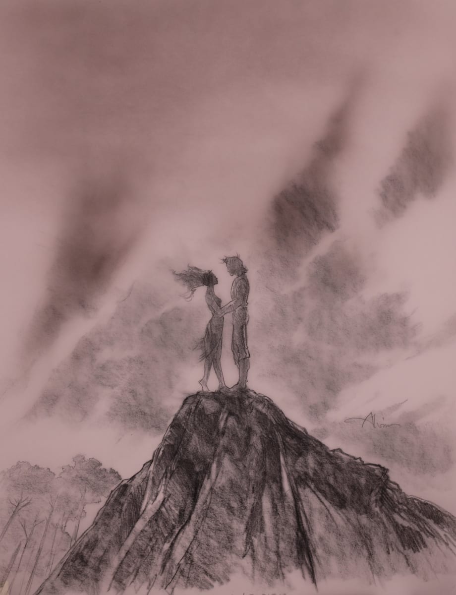 Pocahontas Poster Concept Art: Mountain by John Alvin 