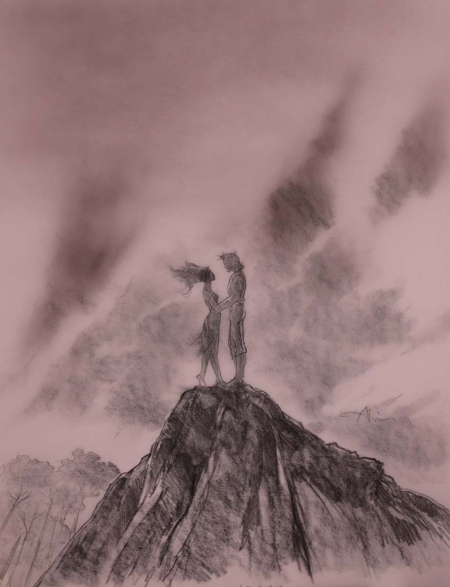 Pocahontas Poster Concept Art: Mountain by John Alvin, Image 2.