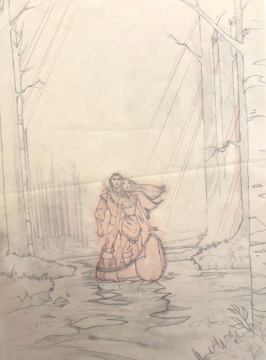 Pocahontas Poster Concept Art: River by John Alvin, Image 1.