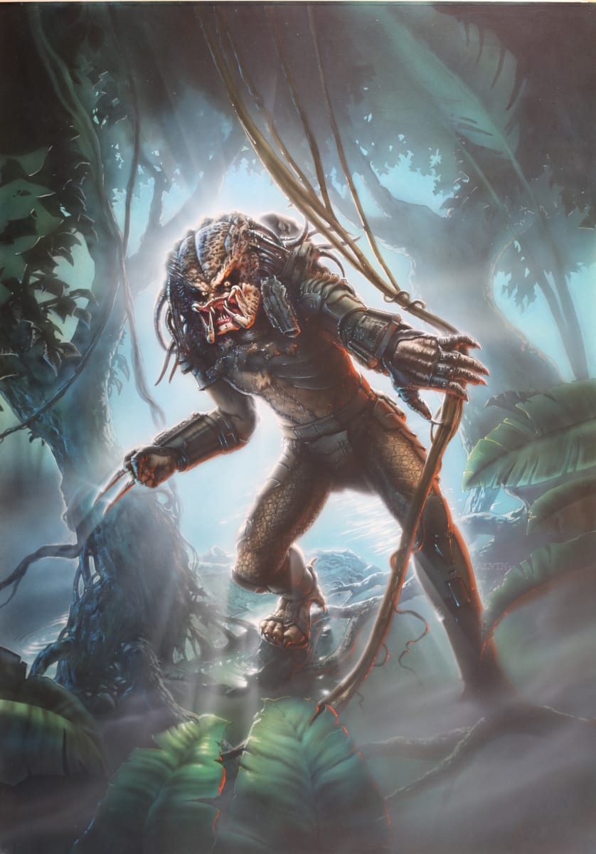 Predator Key Art for Alien vs Predator Video Game by John Alvin, Image 2.