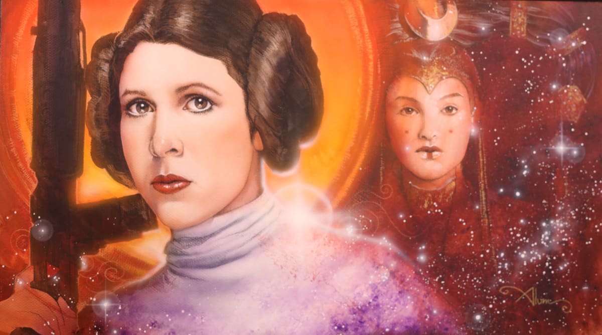 Star Wars Force of Influence, Padme and Leia by John Alvin, Image 2.