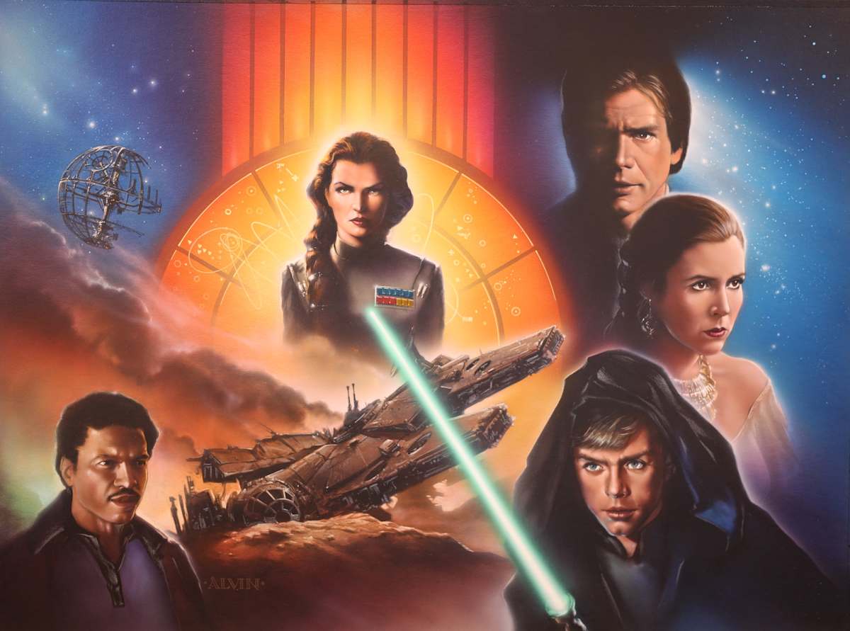 Star Wars  Finished Book Cover: Jedi Search by John Alvin, Image 2.