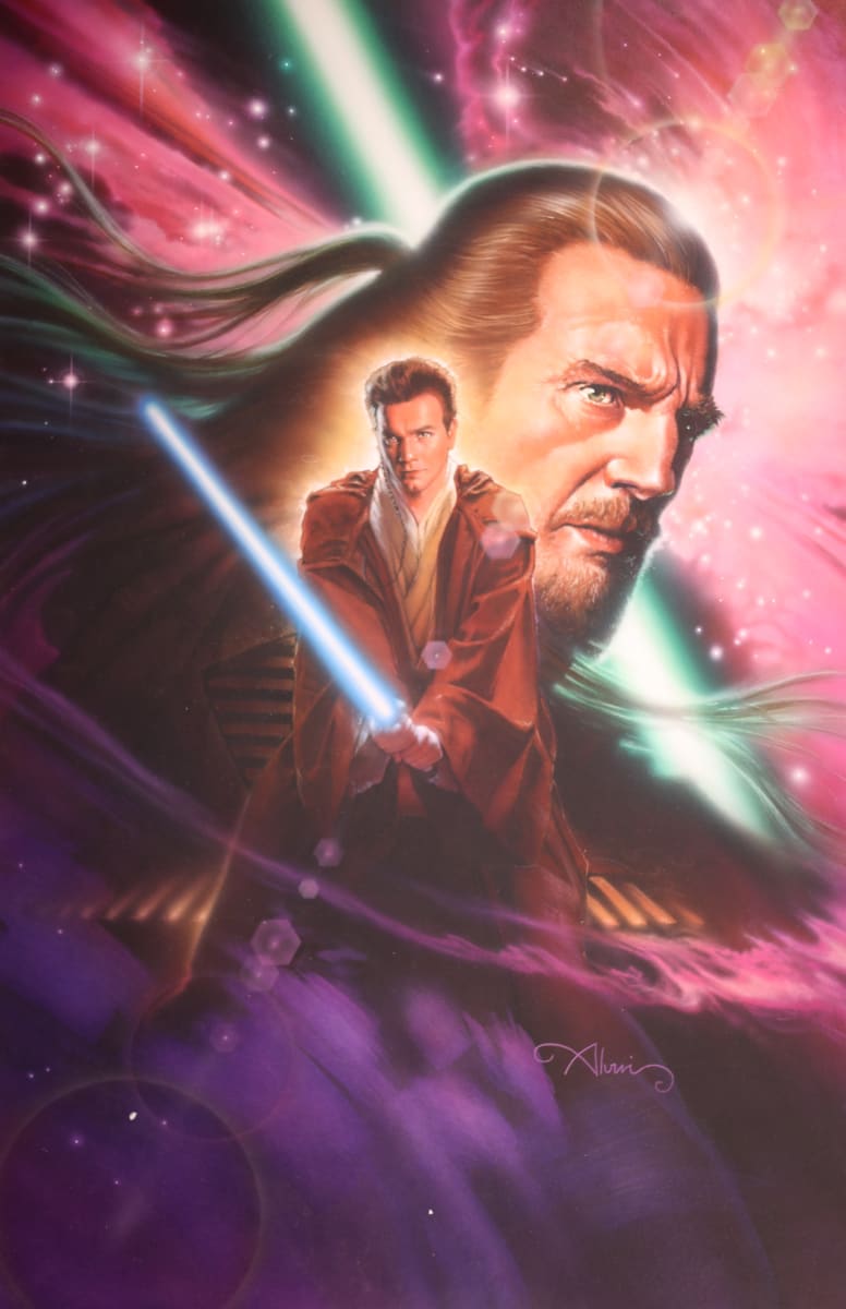 Star Wars Force of Influence Obi-Wan Kenobi and Qui-Gon Jinn by John Alvin, Image 2.