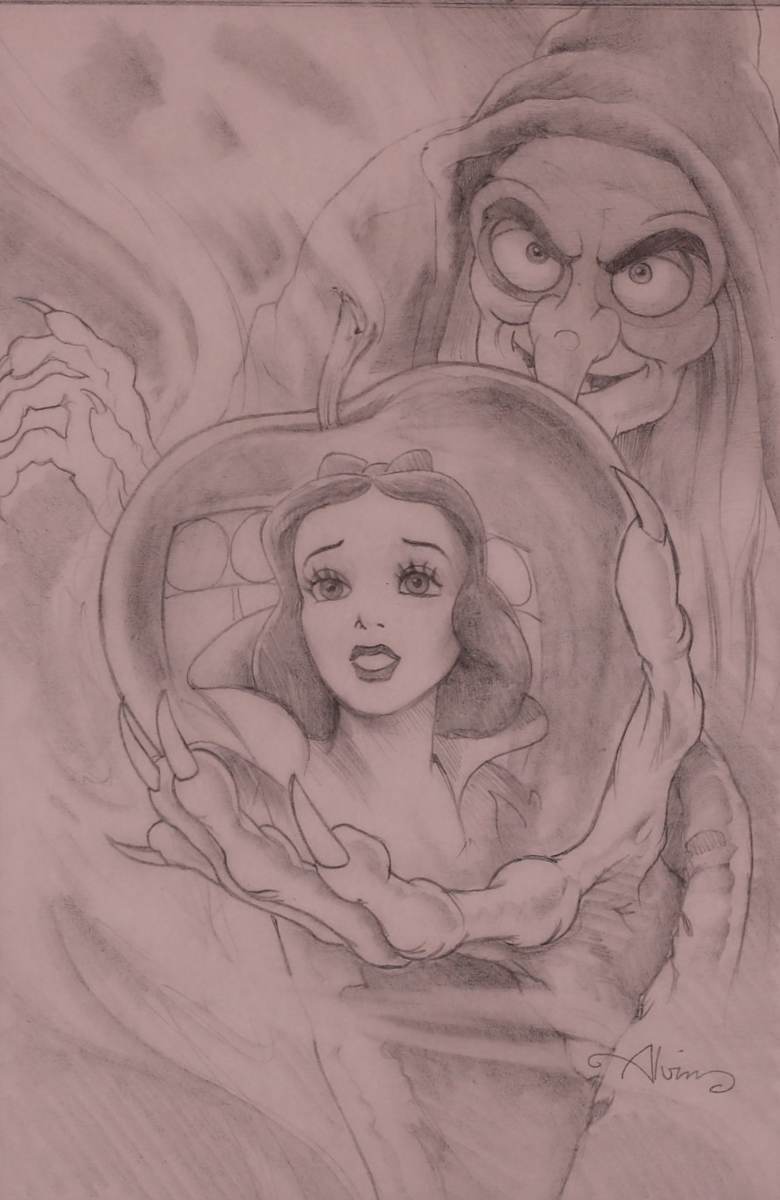Snow White and the Seven Dwarfs Concept for Disney Fine Art 2 by John Alvin, Image 2.