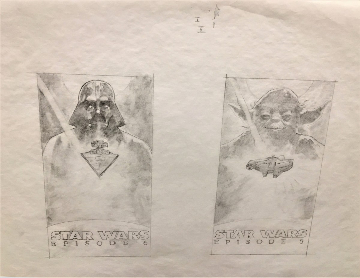 Star Wars Original Trilogy VHS Covers Concepts: Ep 5 and 6 by John Alvin 