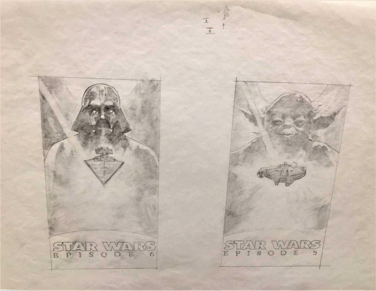 Star Wars Original Trilogy VHS Covers Concepts: Ep 5 and 6 by John Alvin, Image 1.