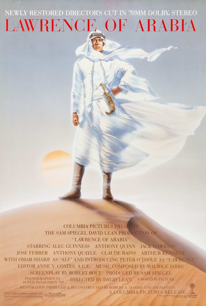 Lawrence of Arabia 1989 Re-release Poster by John Alvin, Image 1.