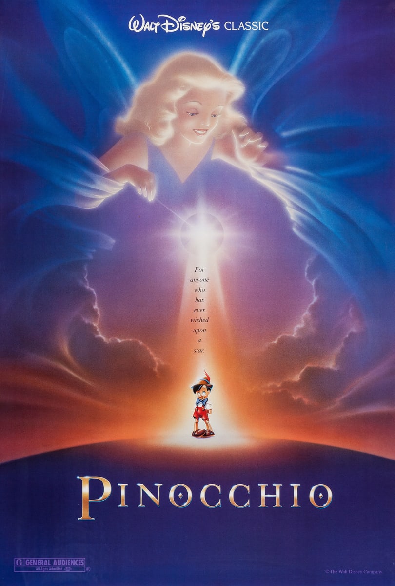 Pinocchio 1992 Re-release Poster by John Alvin, Image 1.