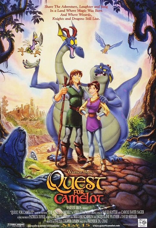 Quest for Camelot Theatrical Release Poster by John Alvin, Image 1.