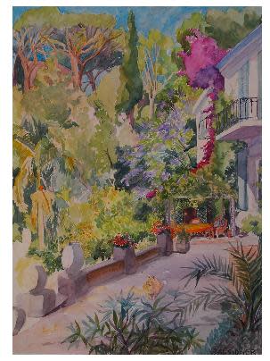 MIKE AND MIKEY ON THE TERRACE by SAL SIDNER 