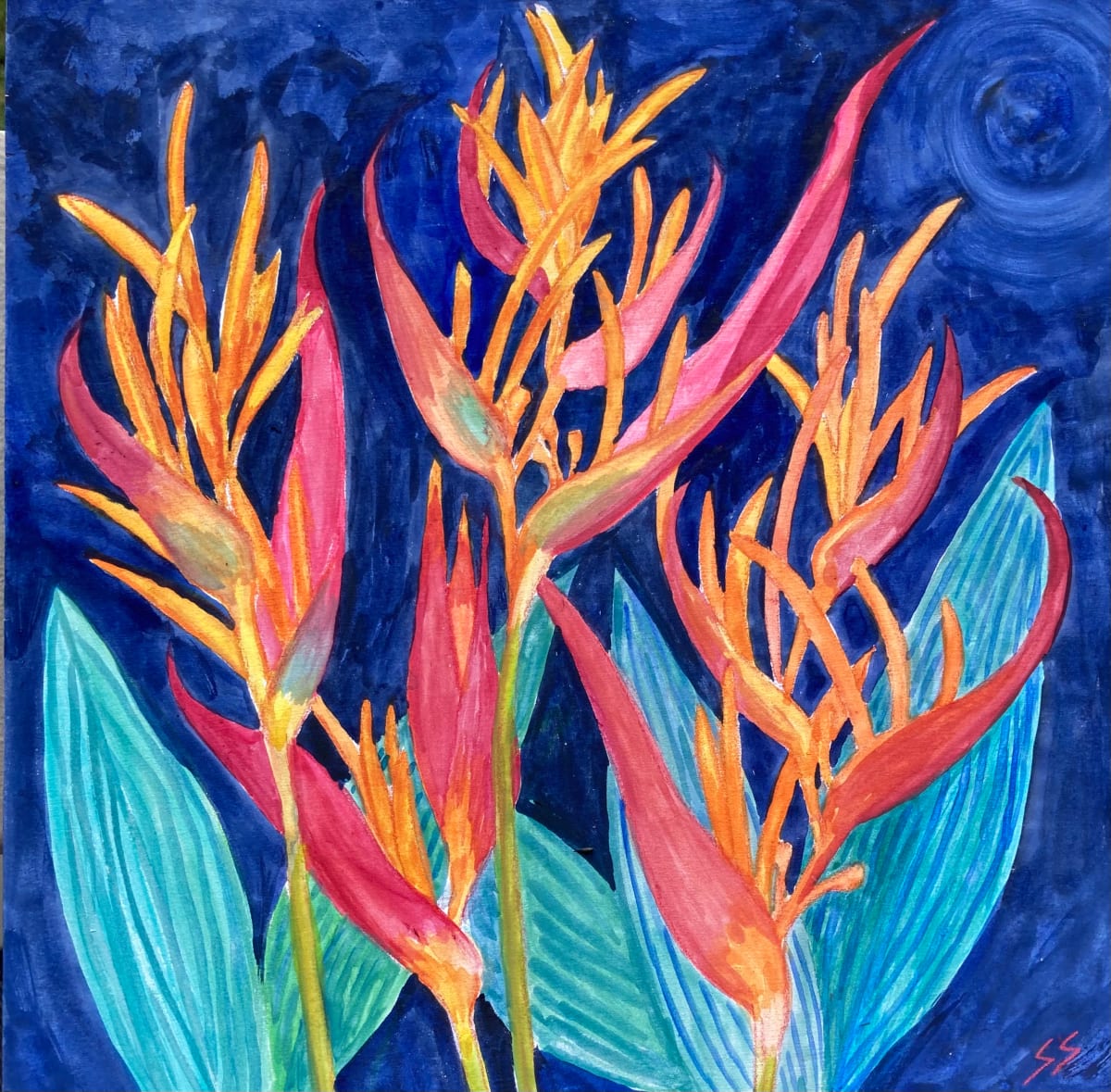 Orange flame  Image: Orange flame